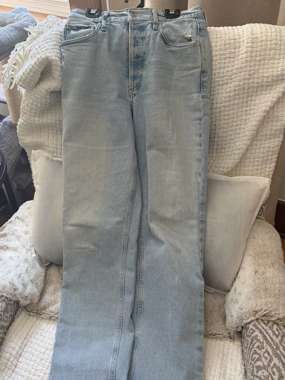 Citizens Of Humanity Light Wash Straight Leg Jeans- Sabine